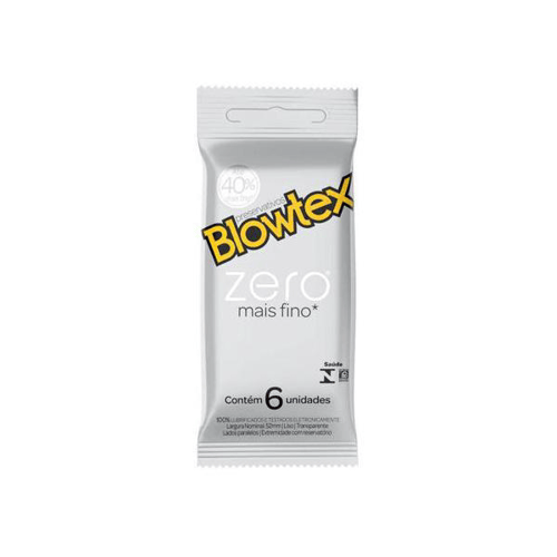 Preservativo Blowtex Zero Mais Fino 6 Unidades