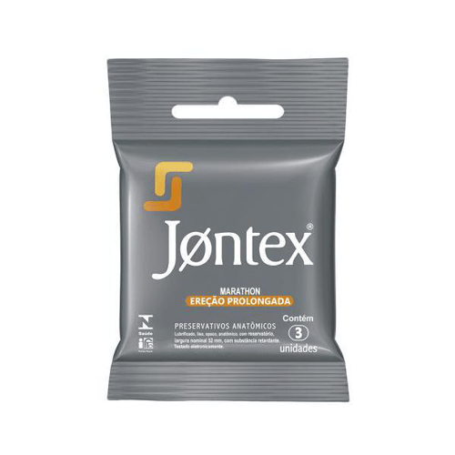 Preservativo - Jontex Com 3 Bolso Marathon