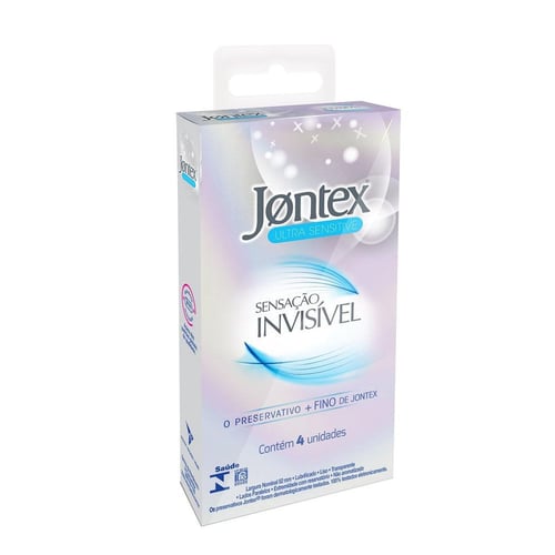 Preservativo Jontex Sensação Invisível C/ 4 Camisinhas
