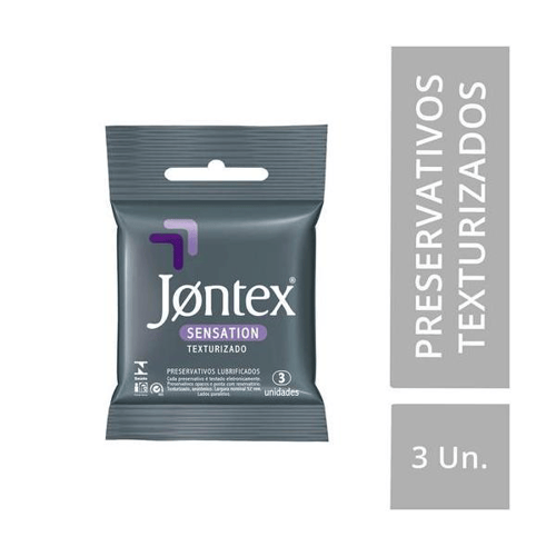 Preservativo - Jontex Sensation Com 3 Unidades