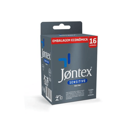 Preservativo Jontex Sensitive Com 16 Camisinhas