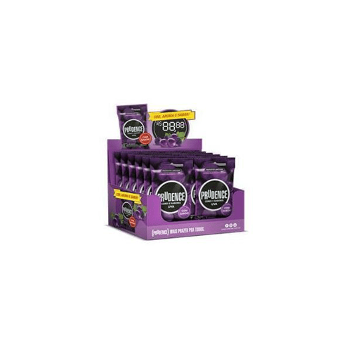 Imagem do produto Preservativo Lubrificado Cor & Sabor Uva 36Uni Prudence