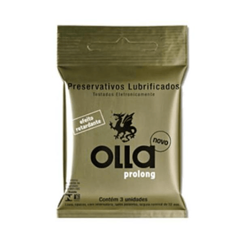 Imagem do produto Preservativo - Lubrificado Olla Prolong C 3 Unidades