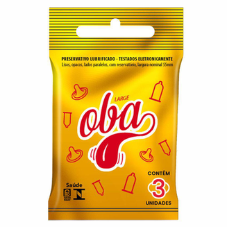 Preservativo Oba Large 3 Unidades