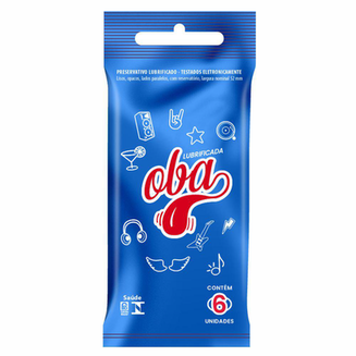 Preservativo Oba Lubrificado 6 Unidades