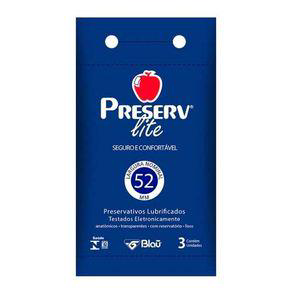 Preservativo Preserv Lite Com 3 Unidades