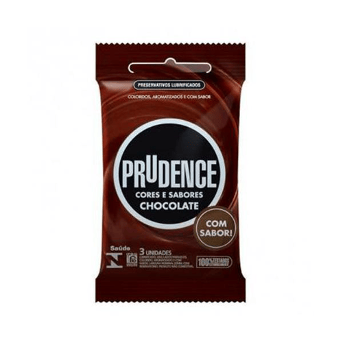 PRUDENCE SABOR CHOCOLATE  (PRESERVATIVO) C/3 UND