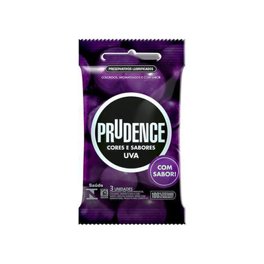 PRESERVATIVO PRUDENCE UVA 3 UNIDADES