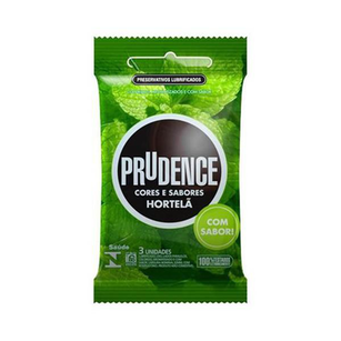 Preservativo - Prudence Plus Hortela Com 3 Unidades