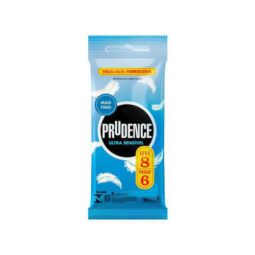 Preservativo Prudence Ultra Sensível Leve 8 Pague 6