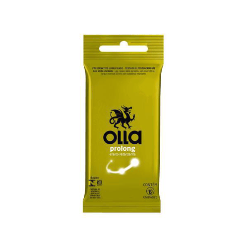 Preservativos - Olla Prolong - Contém 6 Unidades. Olla
