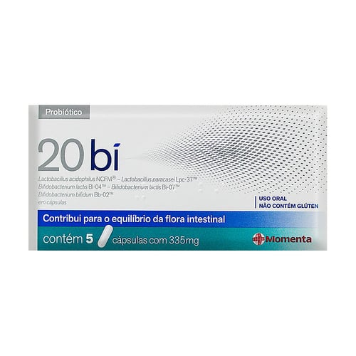 Imagem do produto Probiótico Antidiarreico 20 Bi Com 5 Cápsulas 5 Cápsulas