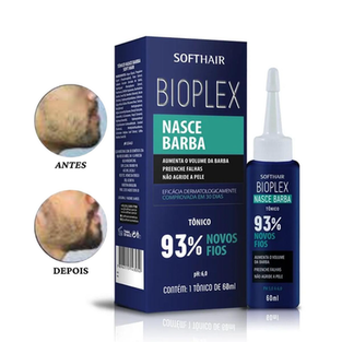 Imagem do produto Produto Para Crescer Barba Bioplex Nasce Barba Original 60Ml Soft Hair