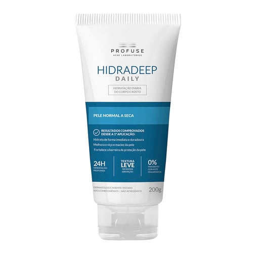 Imagem do produto Creme Hidratante Corpo E Rosto Profuse Hidradeep Daily 200G