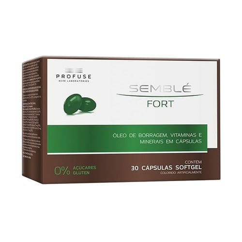 Imagem do produto Suplemento Vitamínico Semble Fort Profuse 30 Cápsulas Softgel