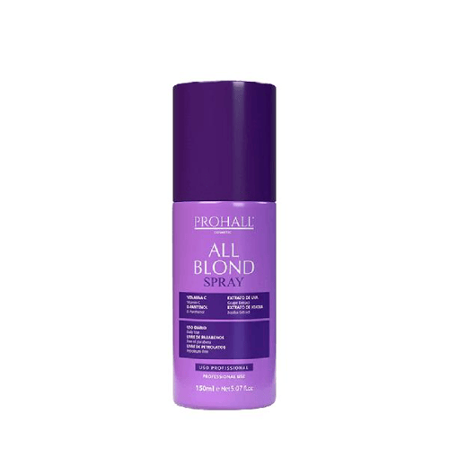 Imagem do produto Prohall Cosmetic All Blond Spray Matizador Proteção Térmica Para Loiros 150Ml