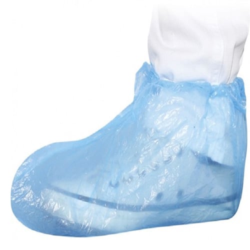 Imagem do produto Propé Polietileno Volk Descartável Azul Com 100 Unidades