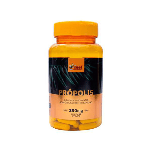 Própolis Verde 250Mg Mel Santa Bárbara 60 Cápsulas