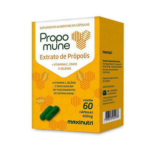 Propomune Extrato De Própolis Maxinutri 400Mg 60 Cápsulas