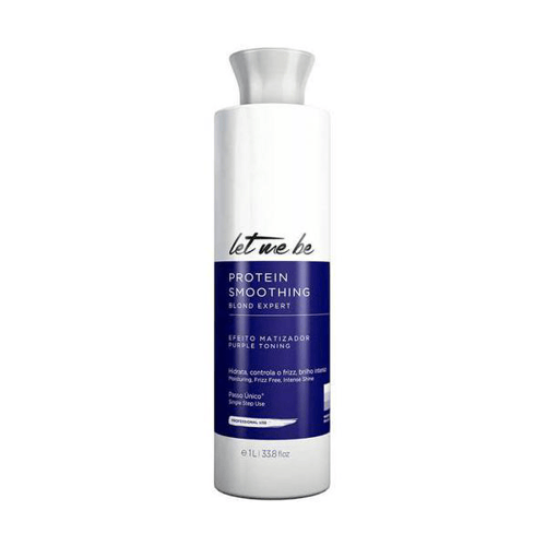 Imagem do produto Prosalon Let Me Be Protein Smoothing Blond Expert Escova Progressiva Passo Único Efeito Matizador 1L