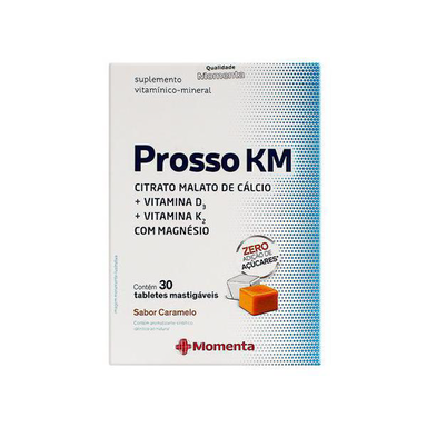 Prosso Km Com 30 Tabletes Mastigáveis Sabor Caramelo