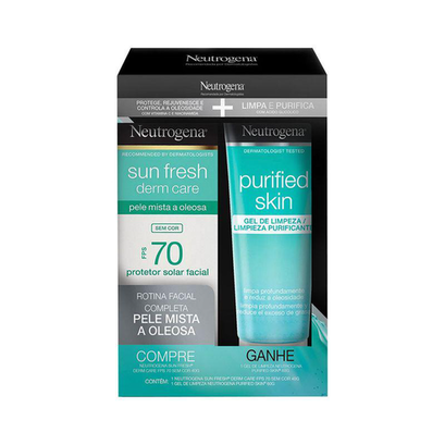 Imagem do produto Kit Neutrogena Protetor Solar Facial Fps 70 + Gel De Limpeza Facial Purified Skin 60G