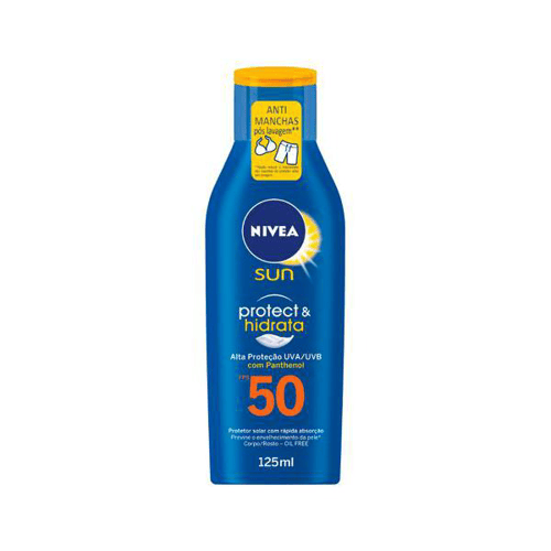 Protetor Solar Nivea Sun Fps 50 Ação Hidratante 125 Ml - Light Fps 50 125Ml