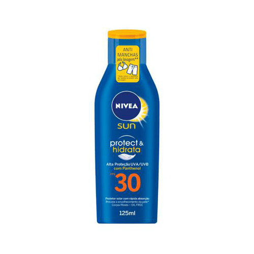 Protetor Solar Nivea Sun Ação Hidratante Fps 30 125 Ml - Sun Fps 30 125Ml