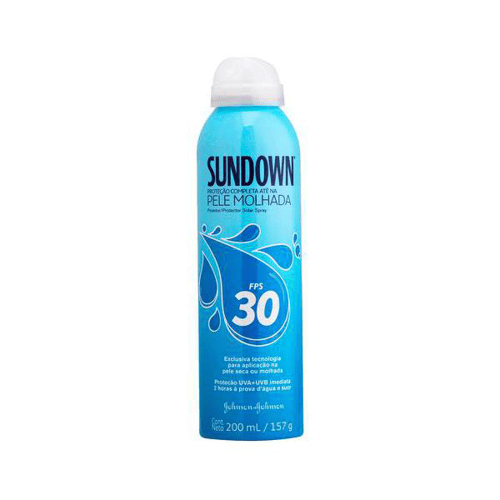 Protetor Solar Sundown Pele Molhada Spray Fps 30 200 Ml