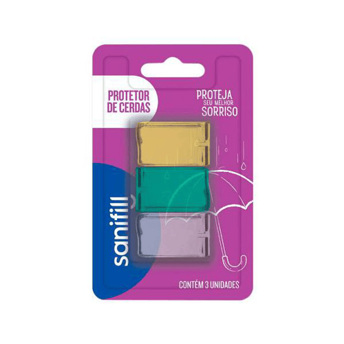 Imagem do produto Protetor De Cerdas Sanifill Cores Sortidas Com 3 Unidades