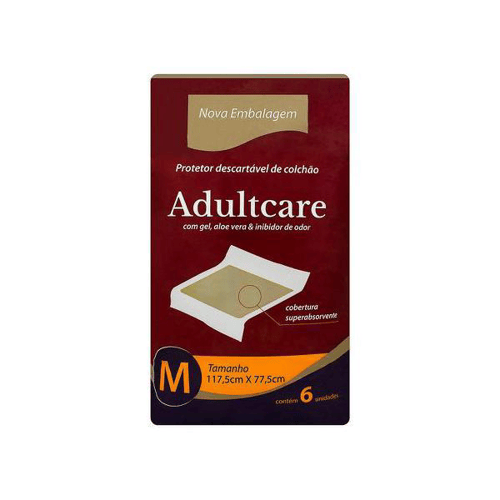 Imagem do produto Protetor - De Colchão Adultcare Descartável Com 6 Unidades