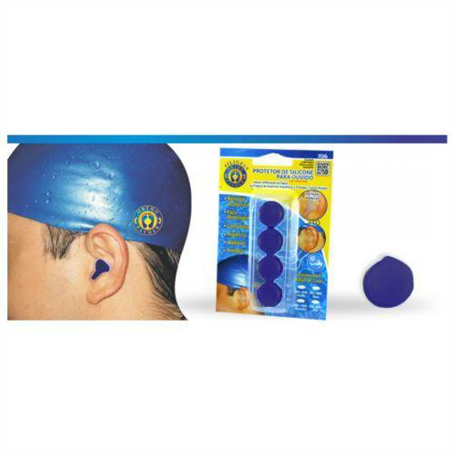 Imagem do produto Protetor De Ouvido 4040 Silicone Moldável Orthopauher Azul