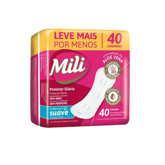 Protetor Diario Mili Sem Perfume 12X40