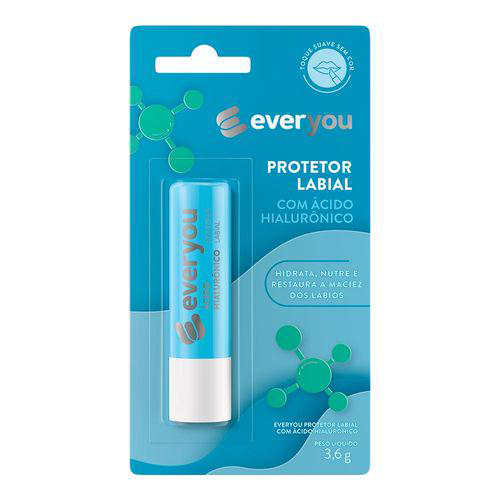 Protetor Labial Ever You Ácido Hialurônico Vegano 3,6G