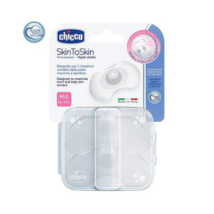 Protetor Para Seios Em Silicone Skintoskin Tam M/G 2Pçs Chicco Ch5086 Protetores De Seios Silicone M/G