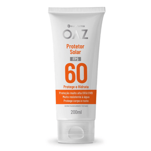 Imagem do produto Protetor Solar Adulto Oaz Fps 60 Protege E Hidrata Creme 200Ml