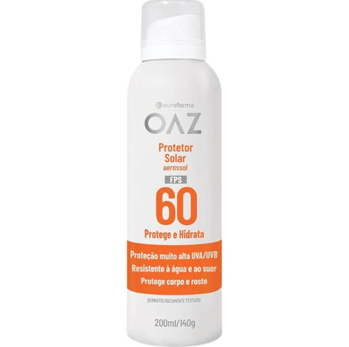 Protetor Solar Adulto Oaz Fps60 Aerossol Com 200Ml