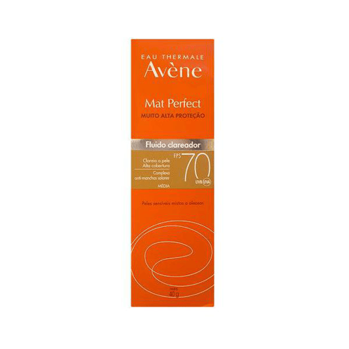 Protetor Solar Facial Avene Mat Perfect Fluido Clareador Média 70 FPS 40G