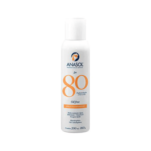 Protetor Solar Anasol Oil Free FPS80 200Ml