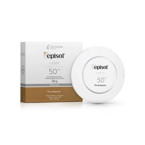 Imagem do produto Protetor Solar Episol Color Pele Clara Fps50 Pó Compacto 10G