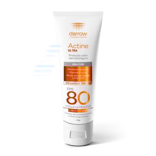 Imagem do produto Protetor Solar Facial Darrow Actine Ultra 80 FPS Sem Cor 40G