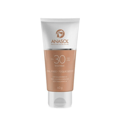 Protetor Solar Facial Anasol Base Média Fps 30 Com 60G