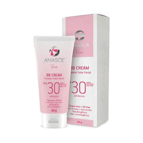 Imagem do produto Protetor Solar Facial Anasol Viso Bb Cream Fps 30 Com 60G