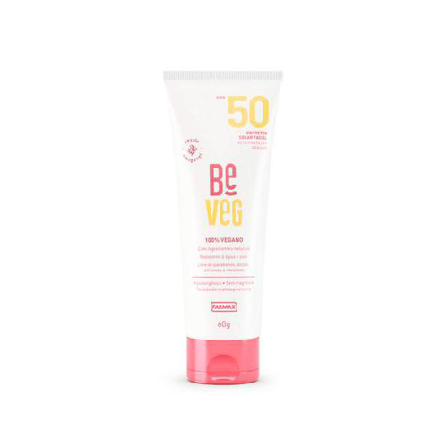 Protetor Solar Facial Be Veg 100% Vegano Fps 50 Com 60G