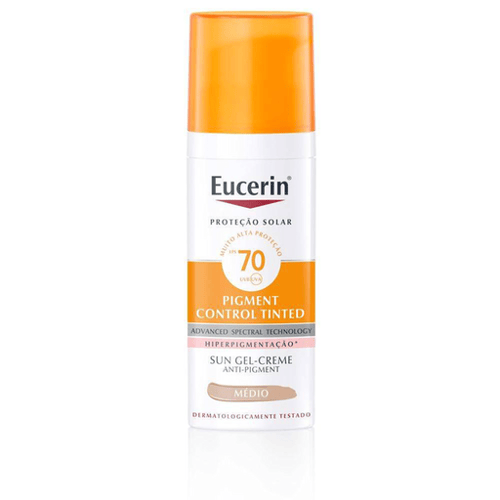 Imagem do produto Protetor Solar Facial Eucerin Sun Pigment Control Tinted Médio Fps 70 50Ml 50Ml