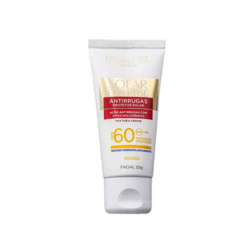 Imagem do produto Protetor Solar Facial Loreal Expertise Antirrugas Com Cor Fps60 L'oréal 50G