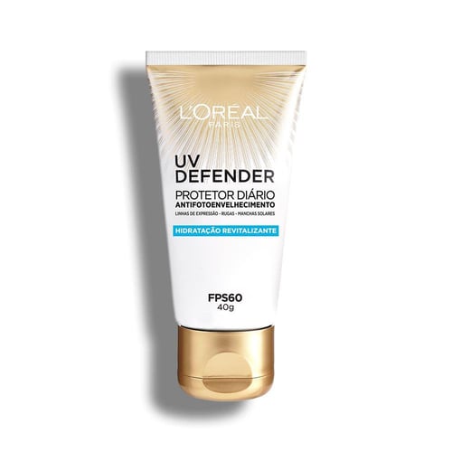 Protetor Solar Facial L'oréal Uv Defender Hidratação Revitalizante Fps 60 40G