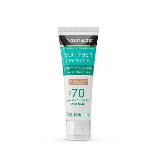 Imagem do produto Protetor Solar Facial Neutrogena Sun Fresh Pele Morena FPS70 40G