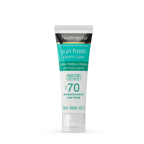 Imagem do produto Protetor Solar Facial Neutrogena Sun Fresh Derm Care FPS70 40G