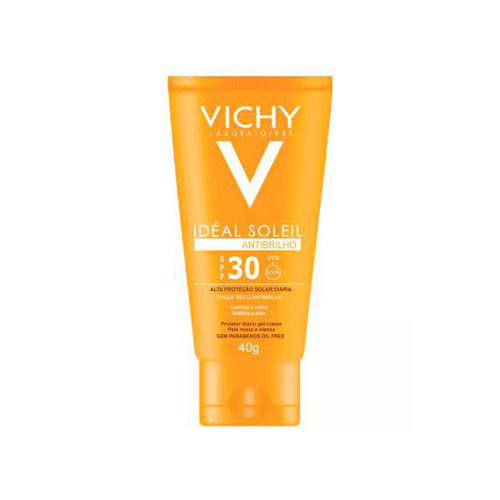 Protetor Solar Facial Vichy Idéal Soleil Antibrilho Fps30 40G